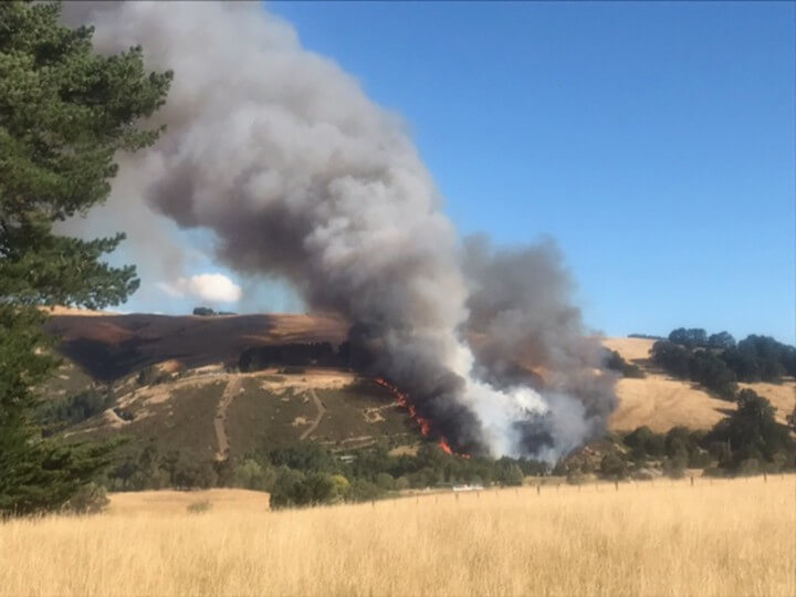 Christchurch Port Hills Fire