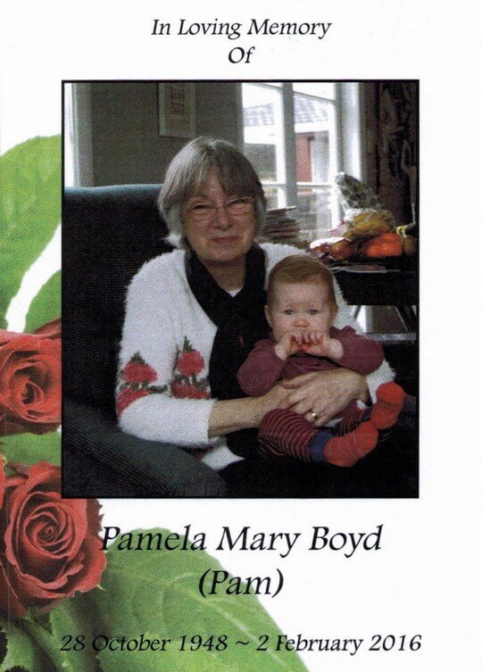 In Loving Memory of Pam Boyd