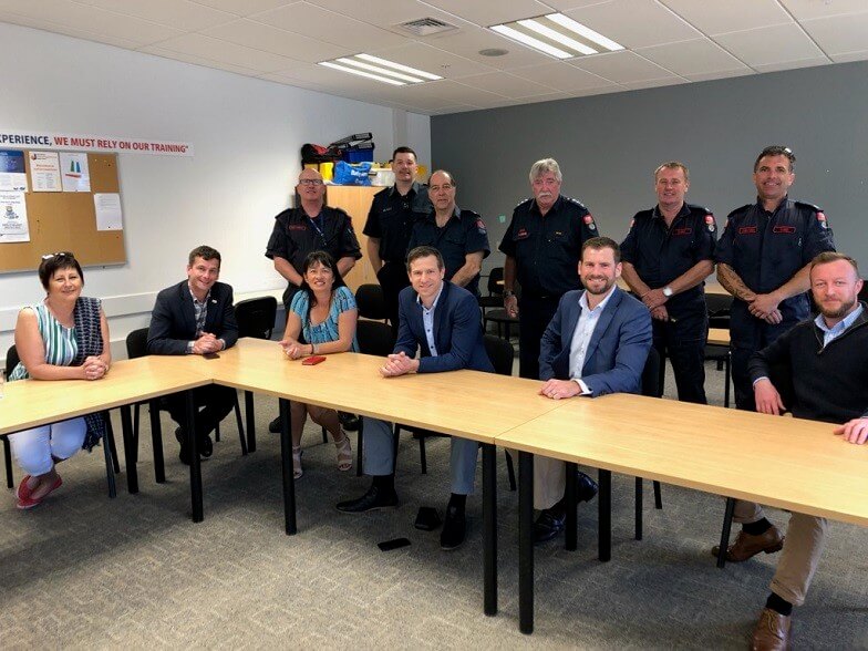 Members of Parliament at NTC as Firefighters for a day