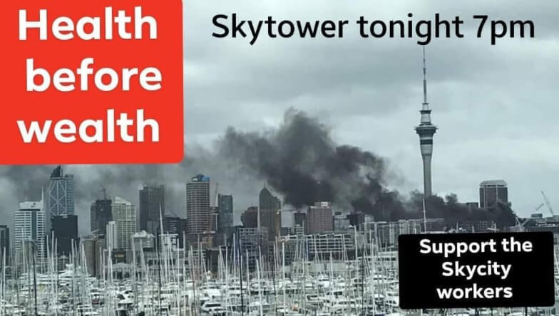 NZPFU supports SkyCity workers' bid to have post-fire illness recognised