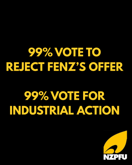 99% VOTE TO REJECT FENZ’S OFFER