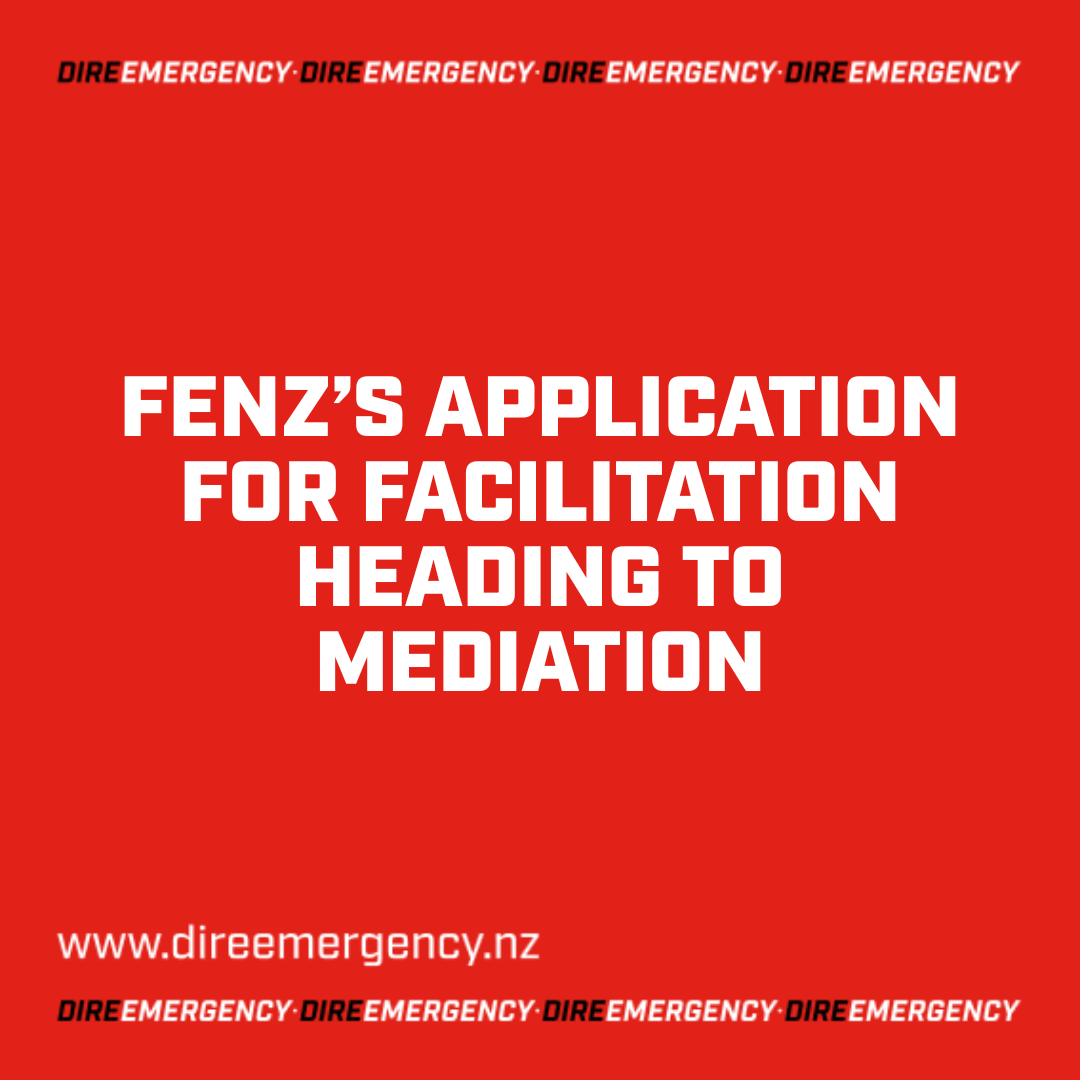 FENZ’S APPLICATION FOR FACILITATION HEADING TO MEDIATION