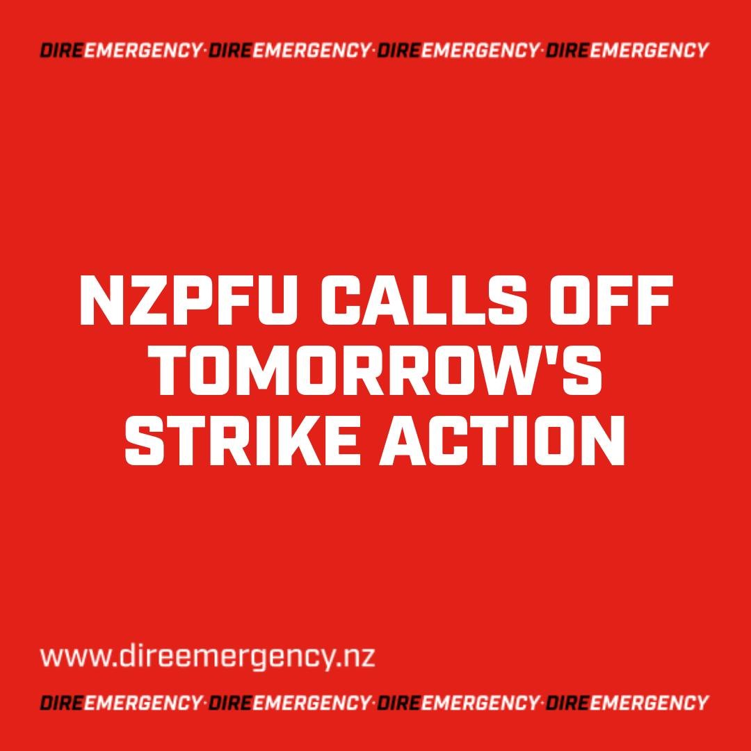 NZPFU calls off tomorrow's strike action