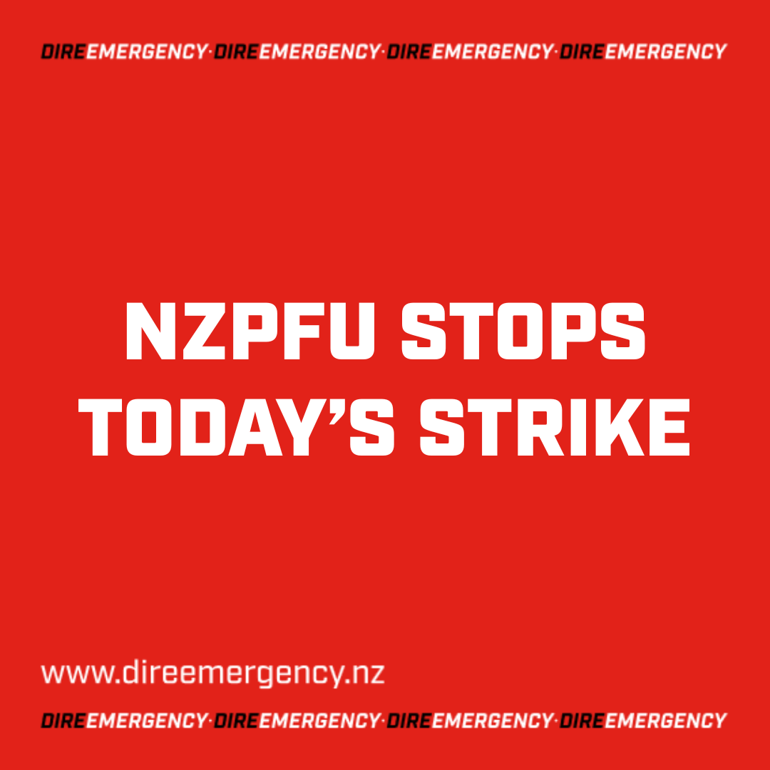NZPFU STOPS TODAY’S STRIKE