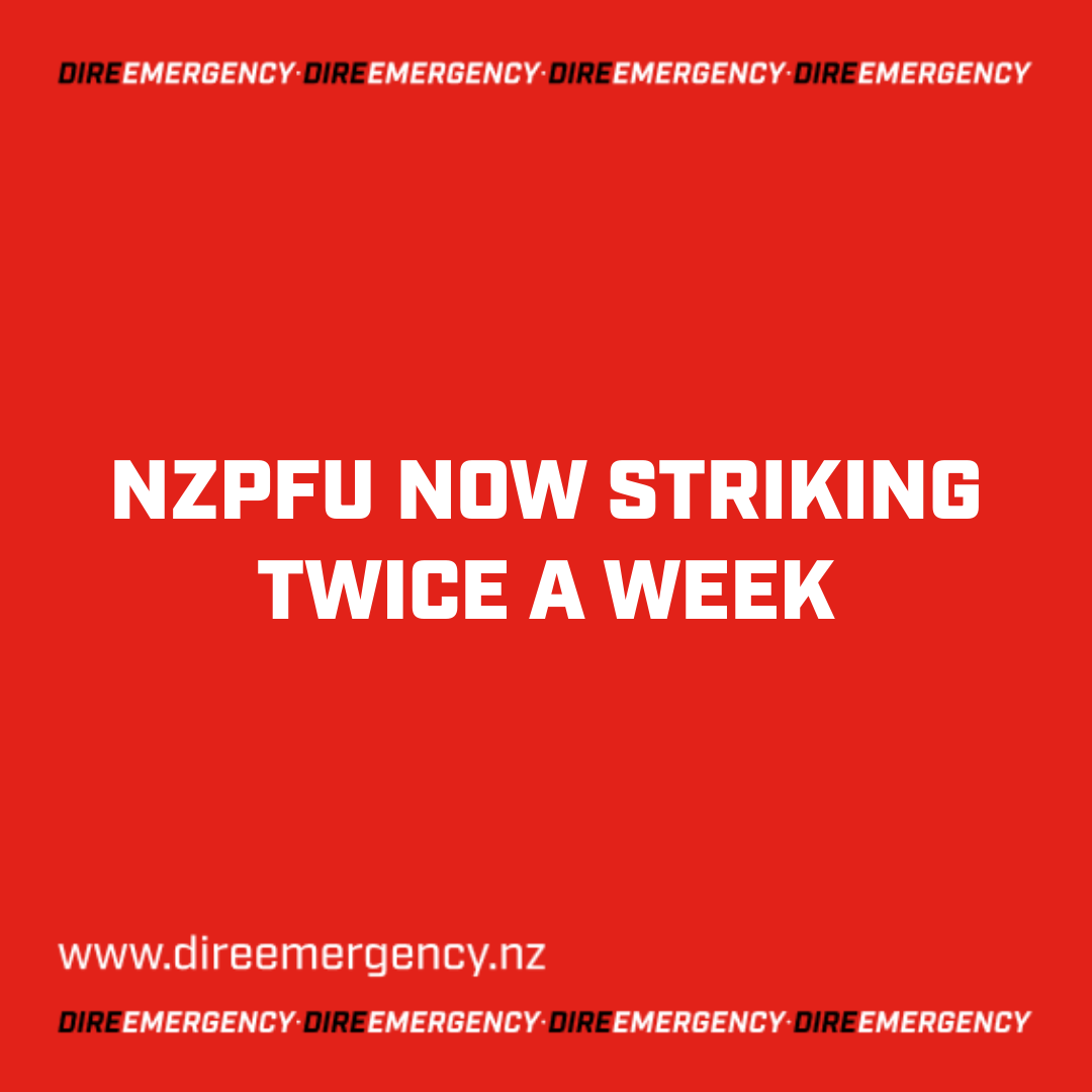 NZPFU now striking twice a week