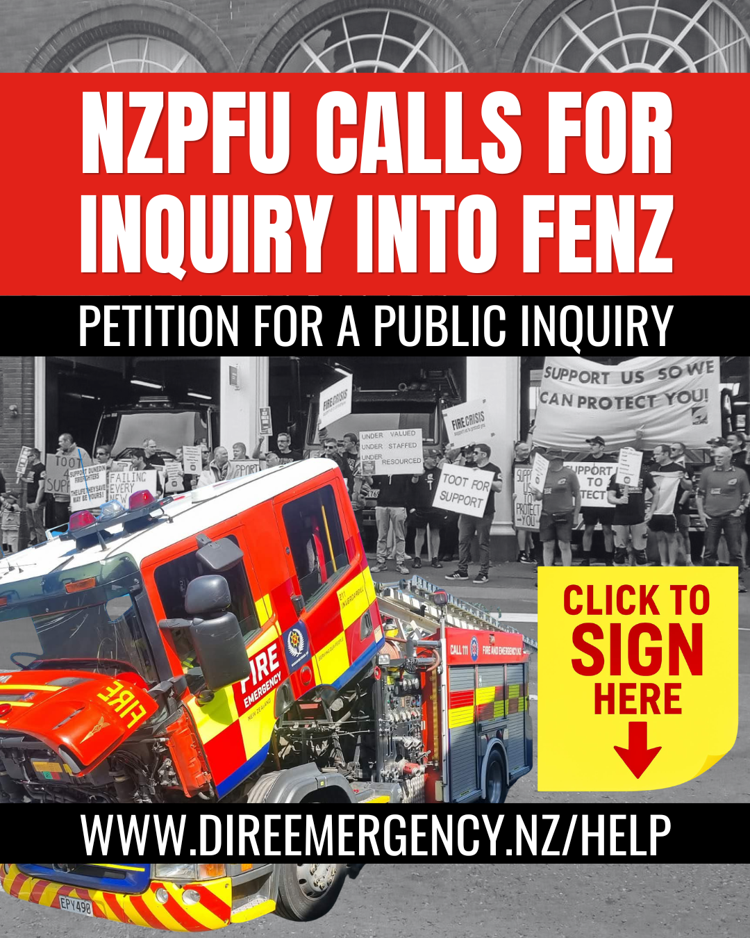 NZPFU CALLS FOR INDEPENDENT INQUIRY INTO FENZ