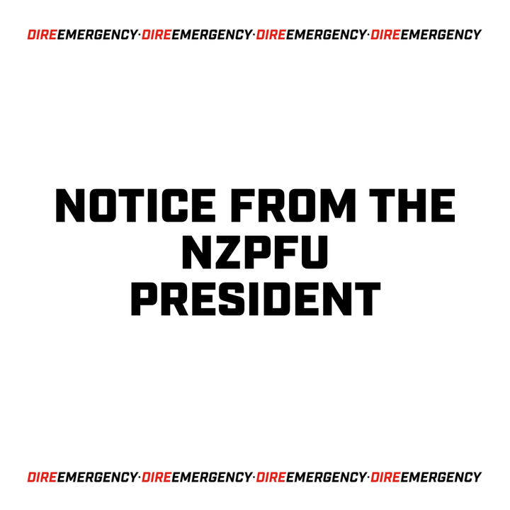 Notice from the NZPFU President