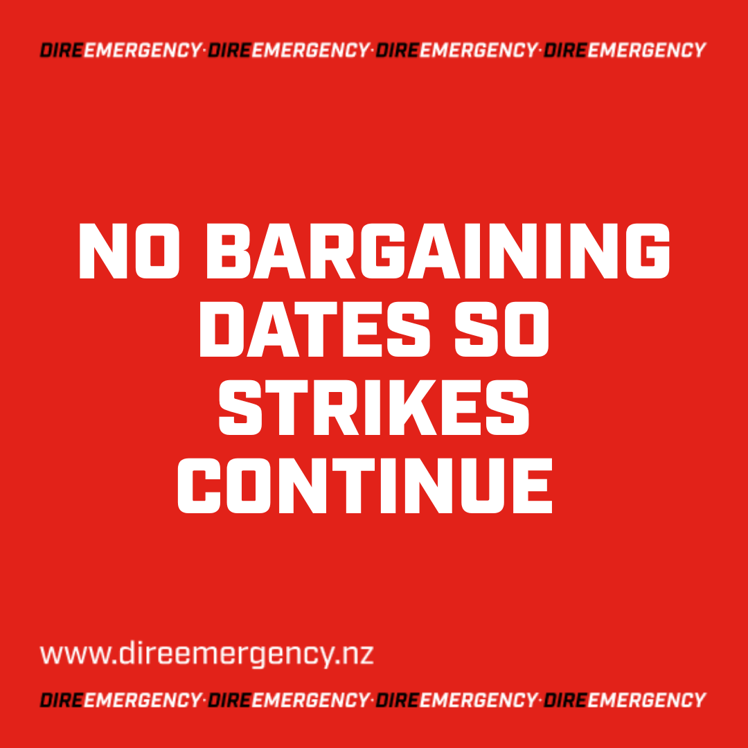 NO BARGAINING DATES SO STRIKES CONTINUE