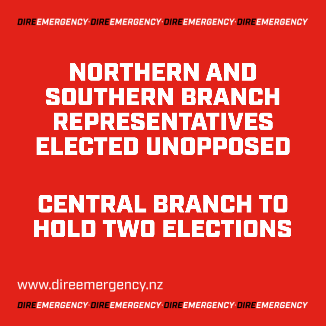 NORTHERN AND SOUTHERN BRANCH REPRESENTATIVES ELECTED UNOPPOSED