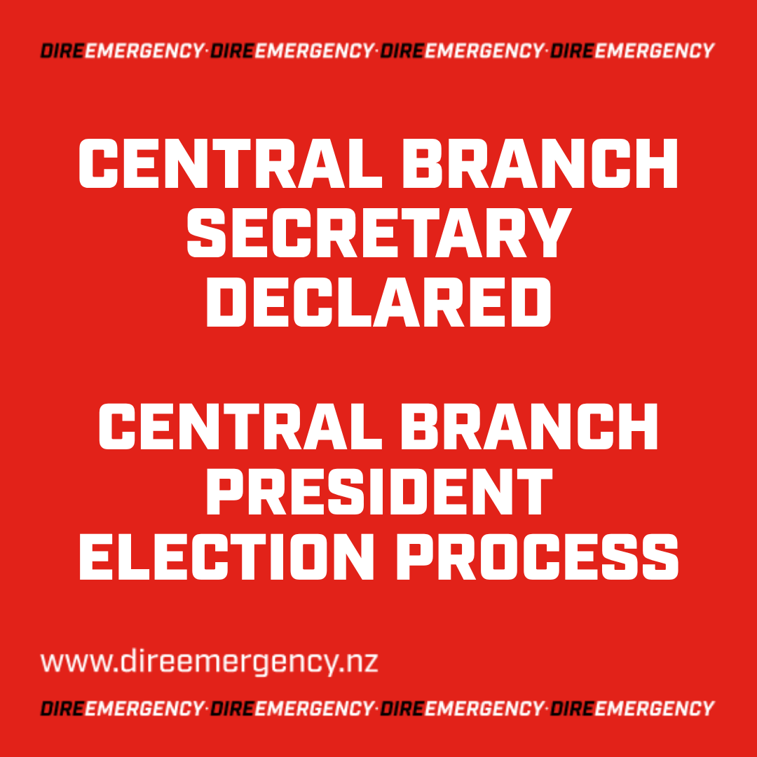 CENTRAL BRANCH SECRETARY DECLARED