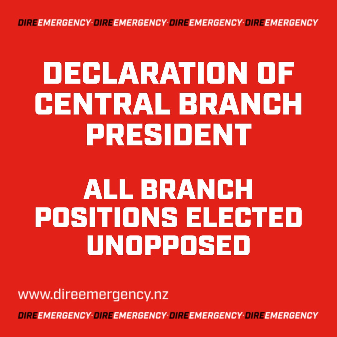 DECLARATION OF CENTRAL BRANCH PRESIDENT