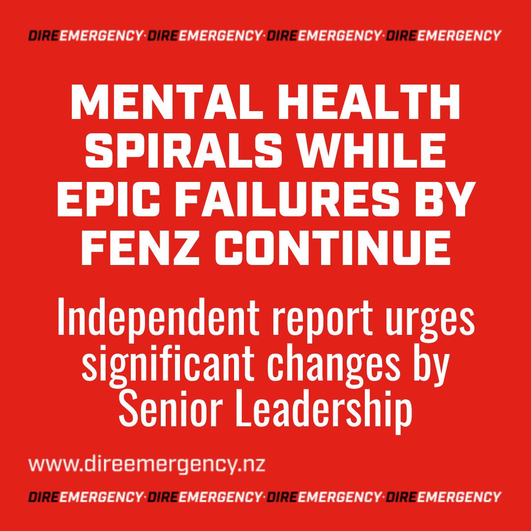 MENTAL HEALTH SPIRALS WHILE EPIC FAILURES BY FENZ CONTINUE