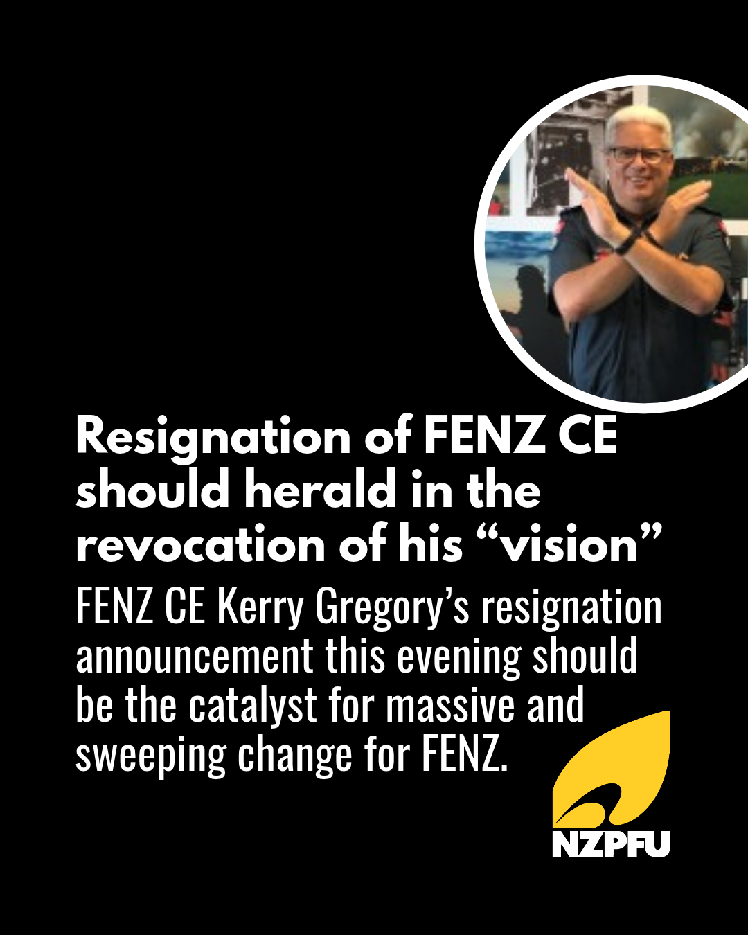 Resignation of FENZ CE should herald in the revocation of his “vision”